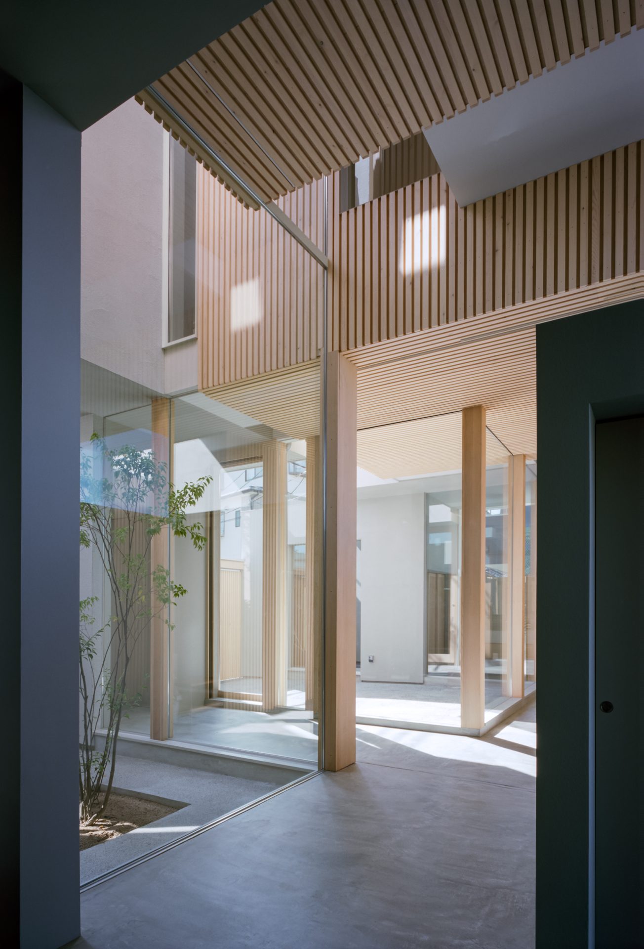 坪庭のある建築デザイン