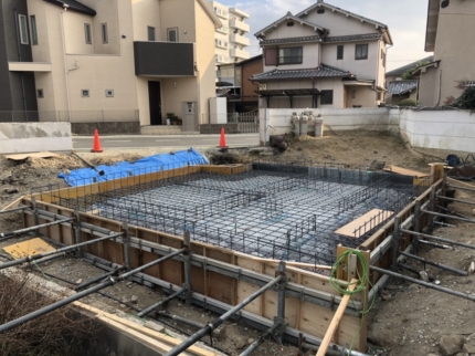 奈良：京終建築基礎工事